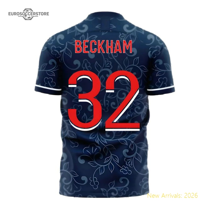Paris 2025-2026 Home Concept Football Kit (Libero) (BECKHAM 32)-Vantage Point Soccer